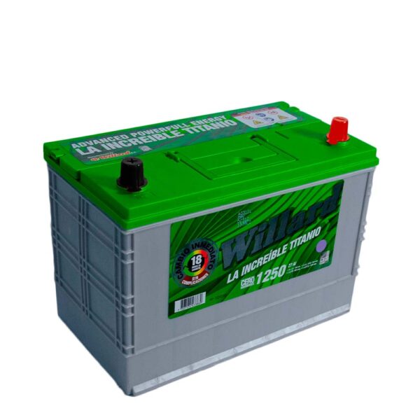 Batería Willard Titanio 1250 / Caja 27 / Polaridad Derecha
